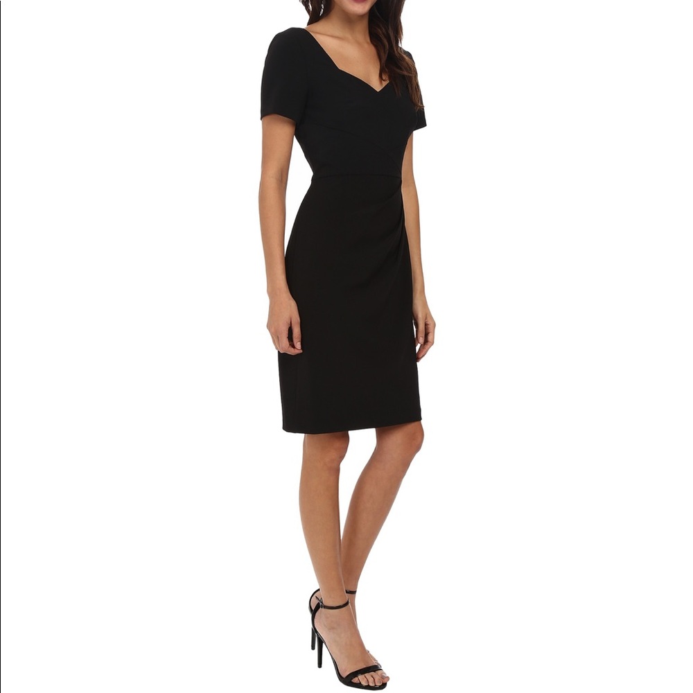 Adrianna Papell Origami Folded Sheath Dress, Black